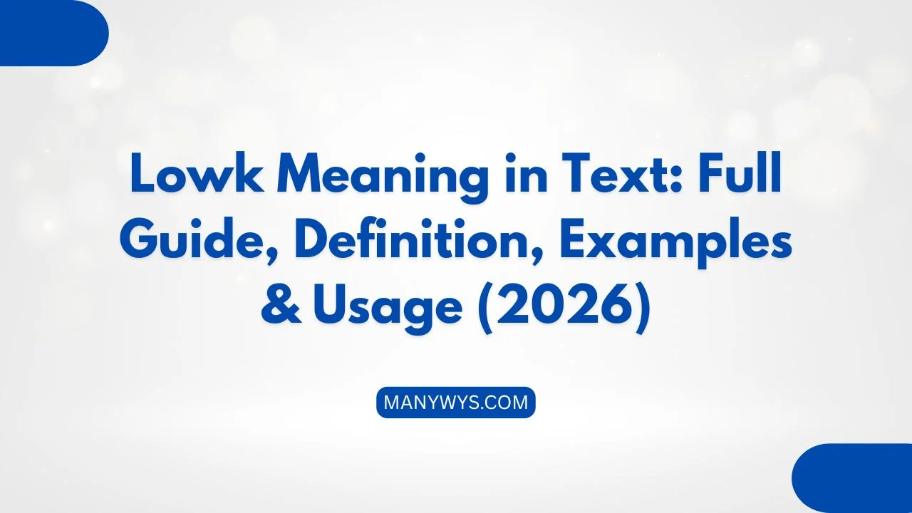 Lowk Meaning in Text