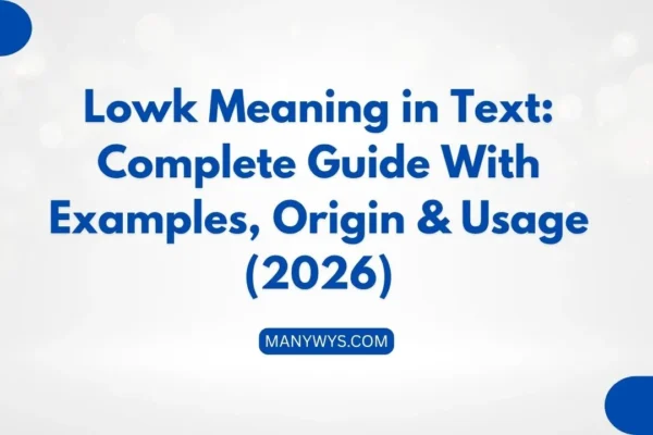 Lowk Meaning in Text
