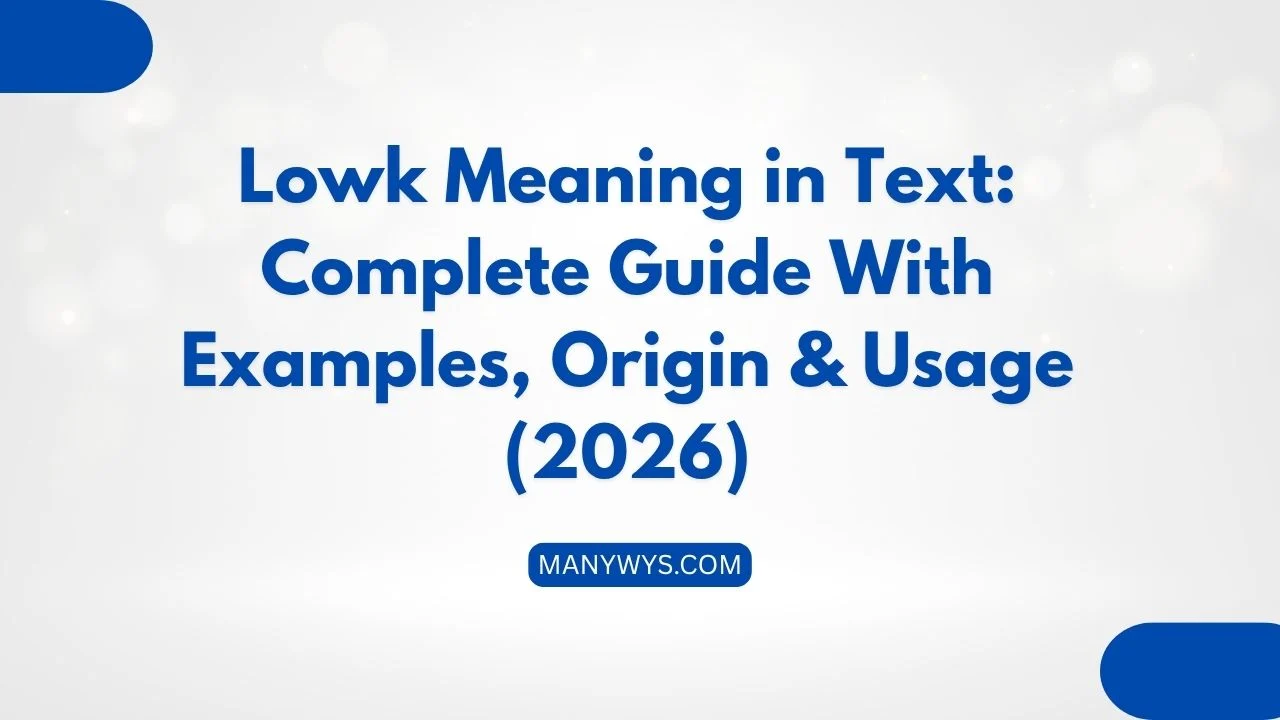 Lowk Meaning in Text