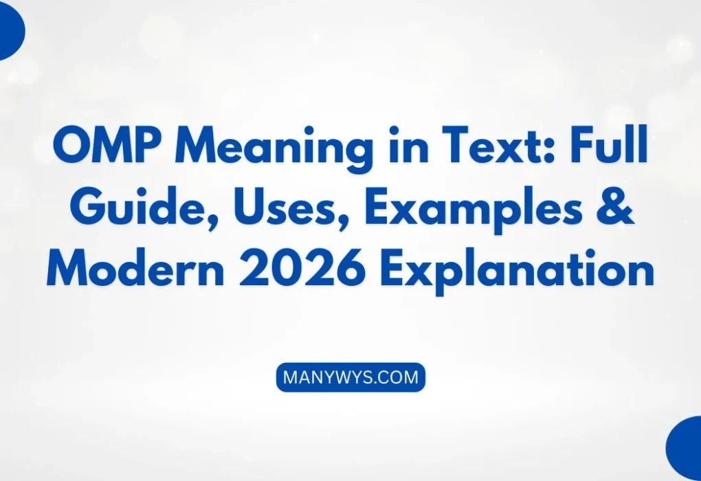 OMP Meaning in Text