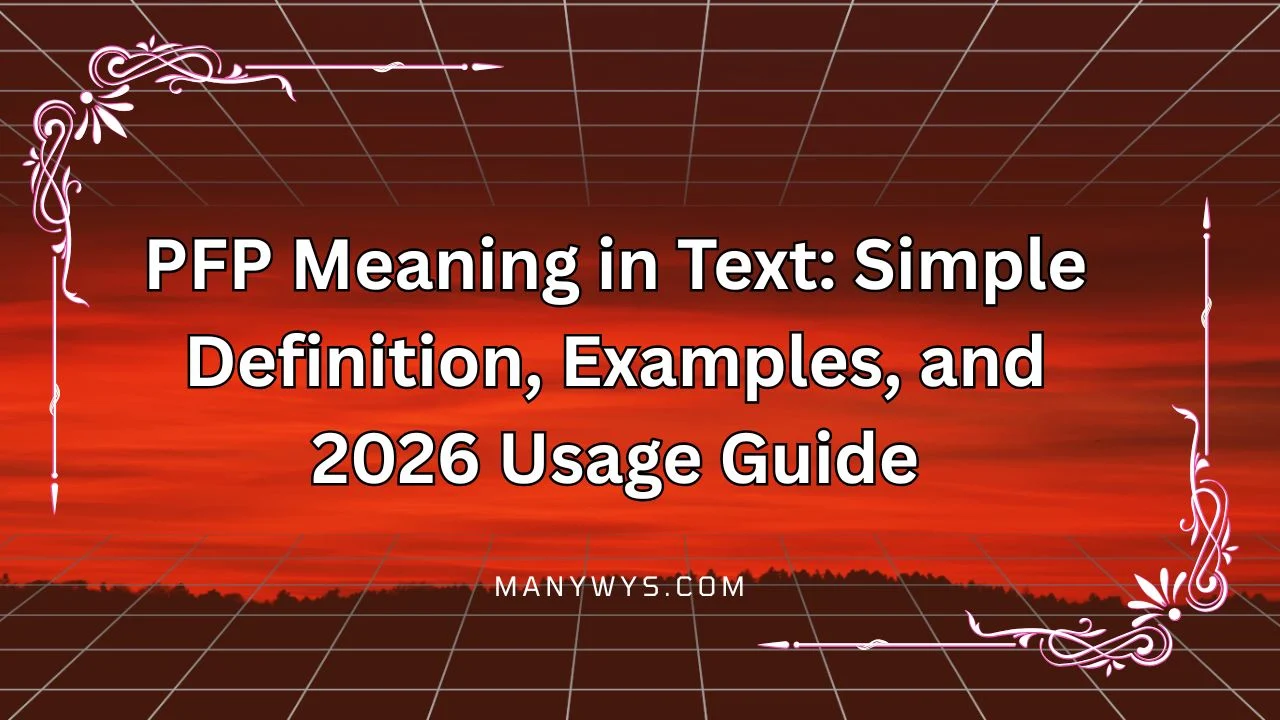 PFP Meaning in Text