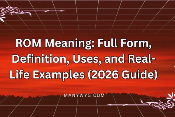 ROM Meaning