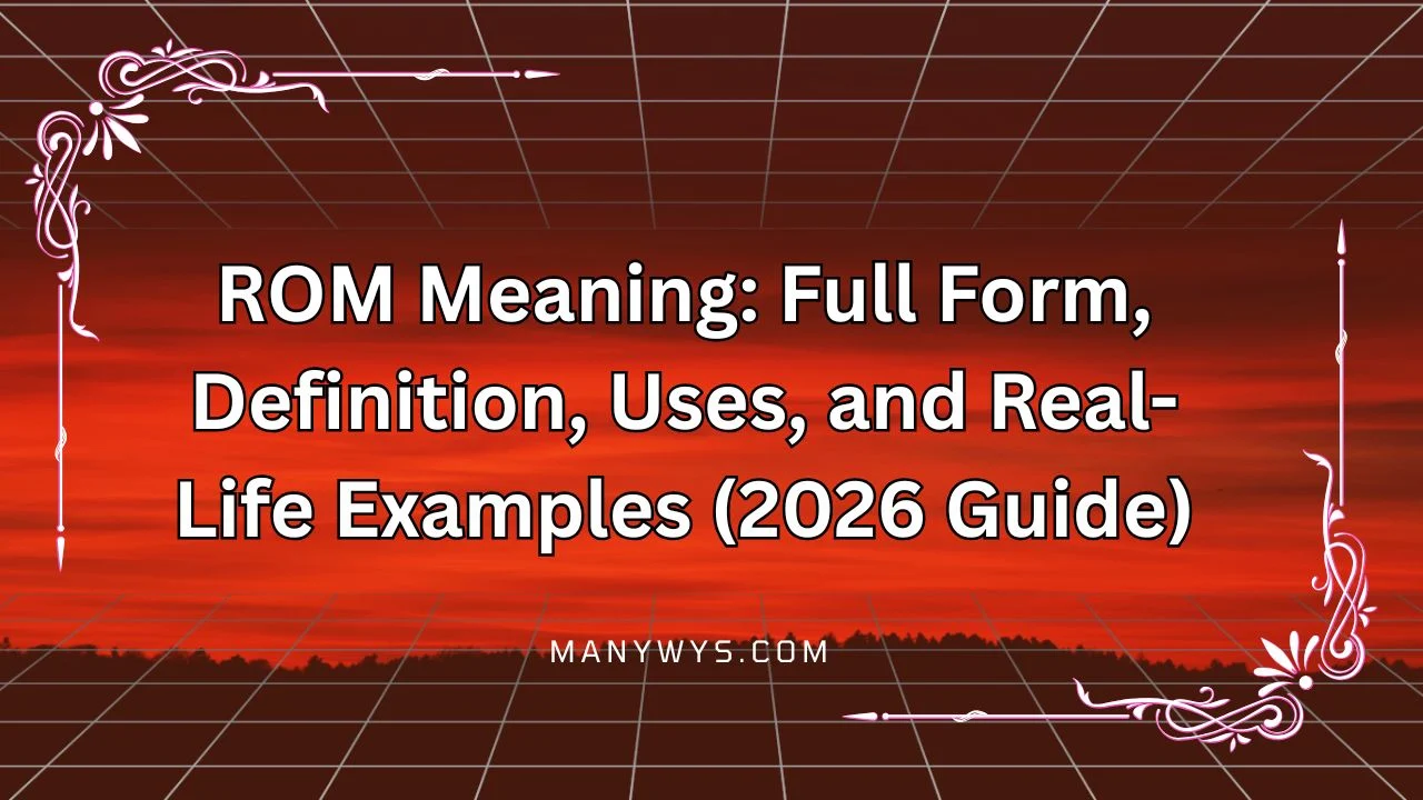 ROM Meaning