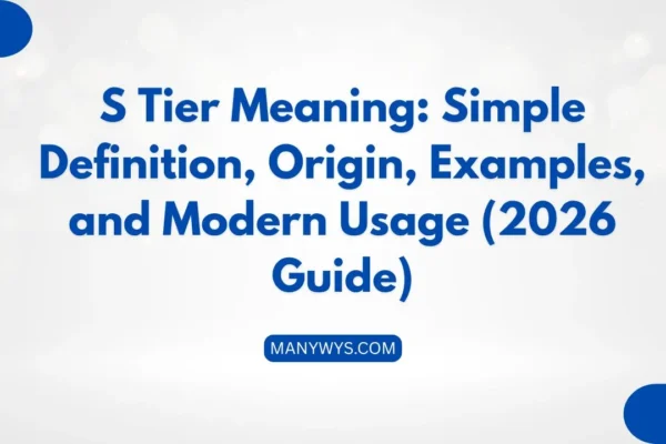 S Tier Meaning
