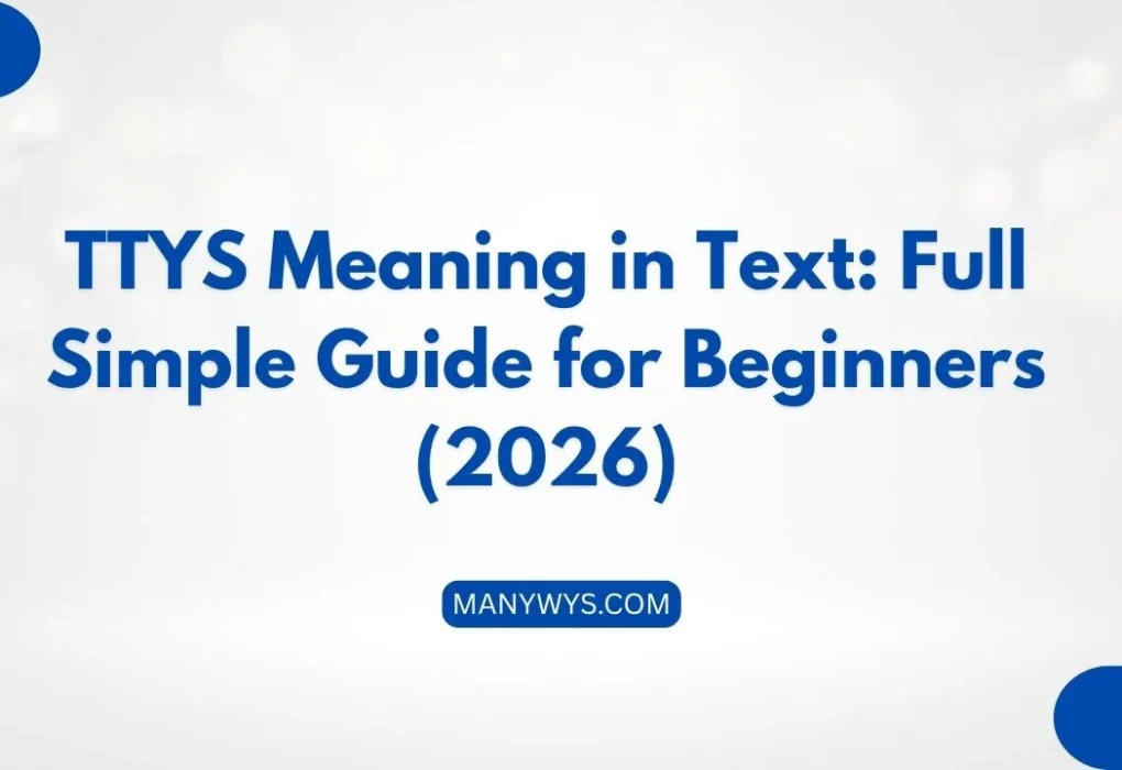 TTYS Meaning in Text