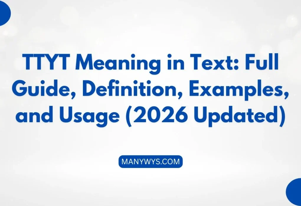 TTYT Meaning in Text