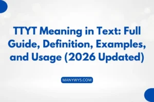 TTYT Meaning in Text