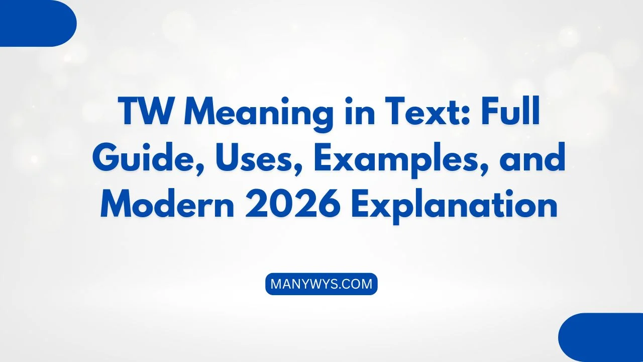 TW Meaning in Text