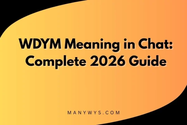 WDYM Meaning in Chat