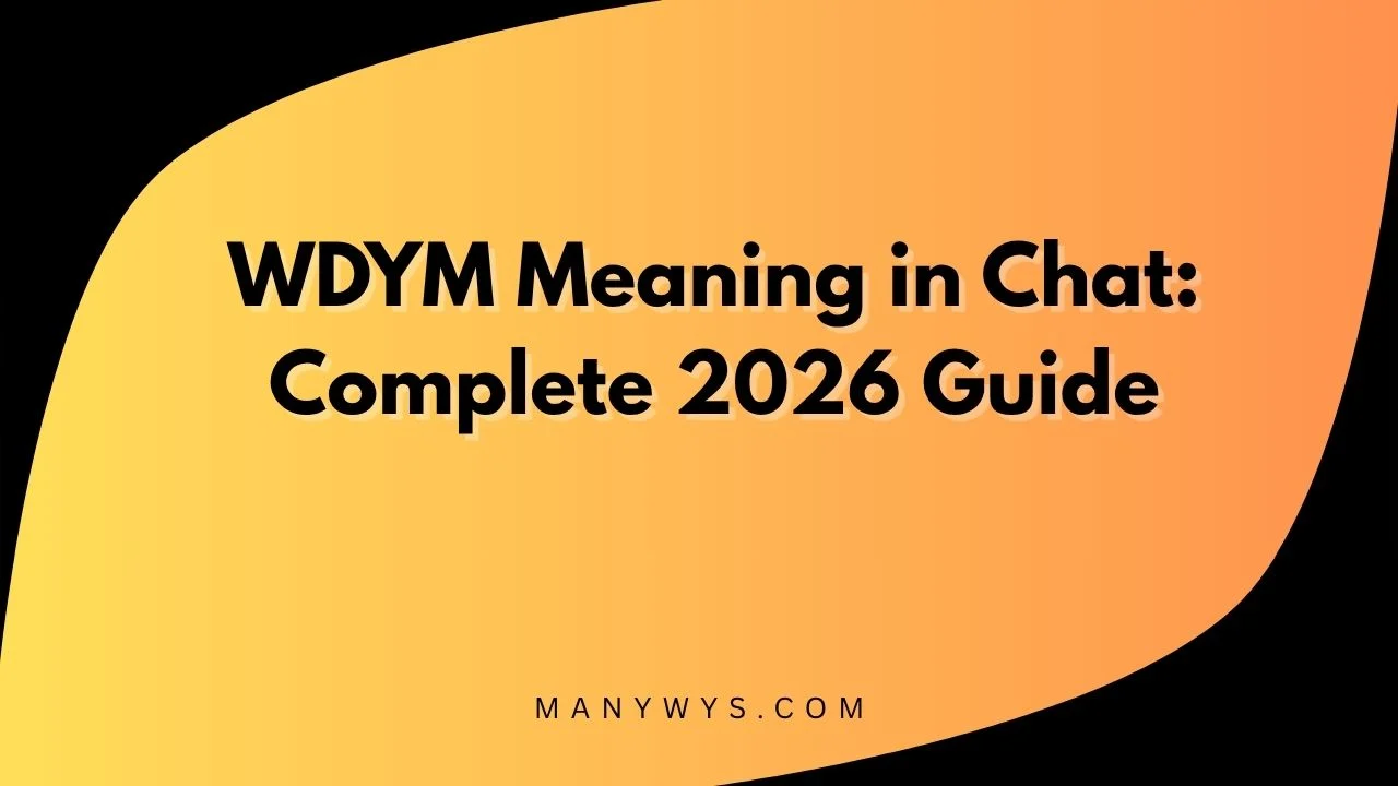 WDYM Meaning in Chat
