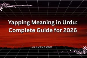 Yapping Meaning in Urdu