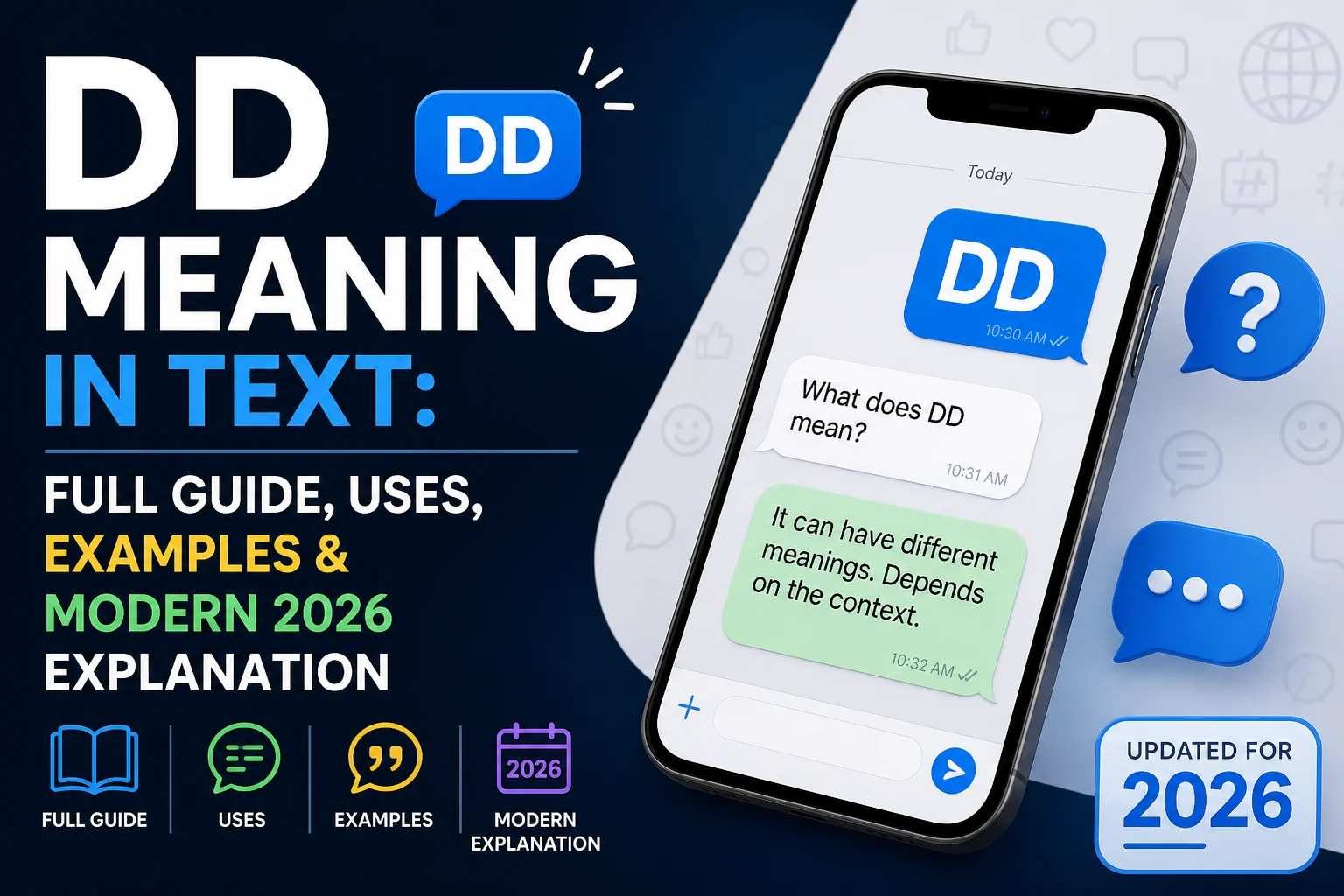 DD Meaning in Text