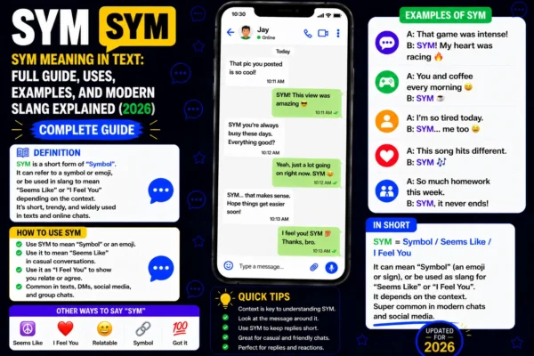 SYM Meaning in Text