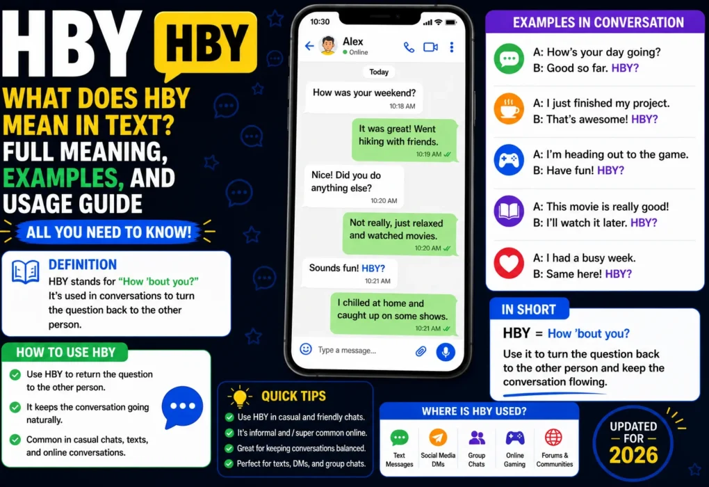 HBY means in text