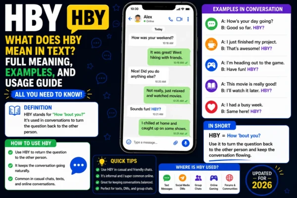HBY means in text