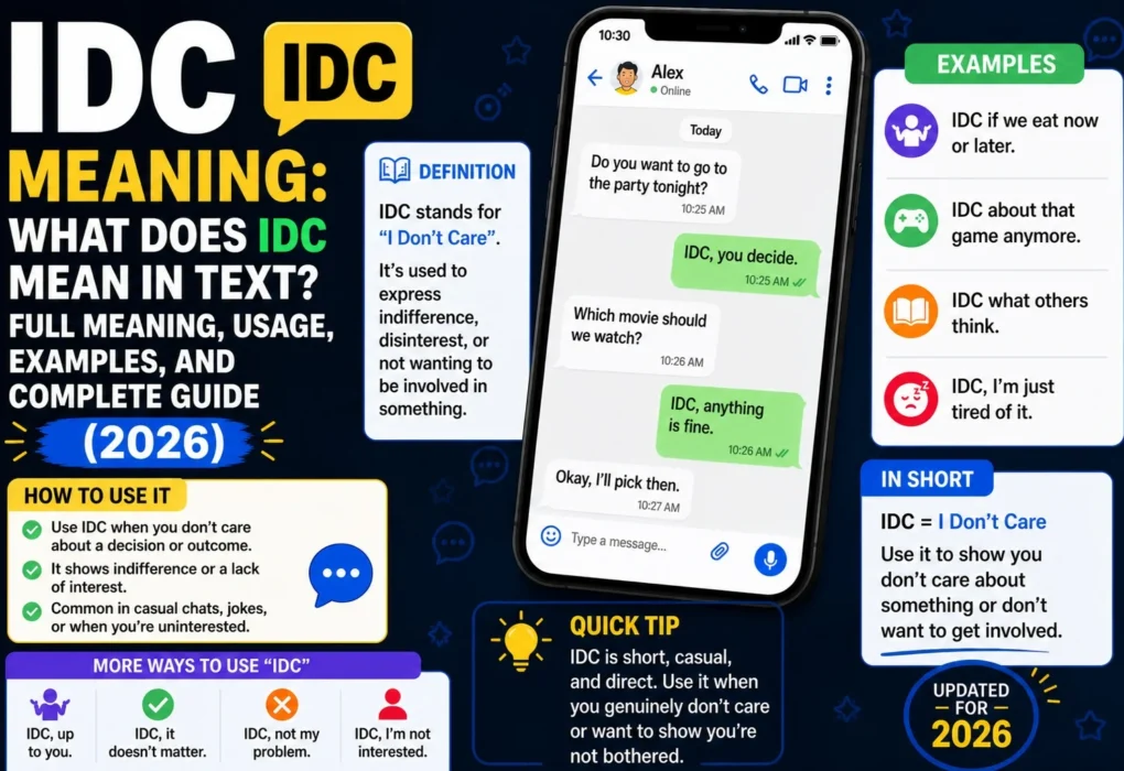 IDC Mean in Text