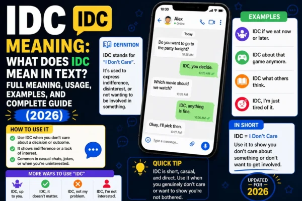 IDC Mean in Text
