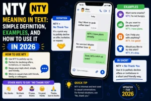 NTY Meaning in Text