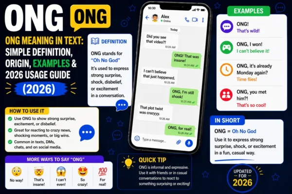 ONG Meaning in Text