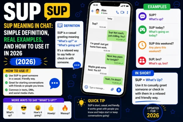 Sup Meaning in Chat