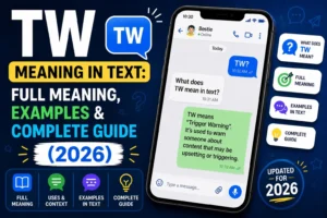 TW means in text