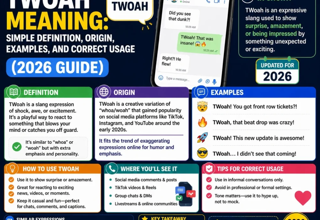 TWoah Meaning