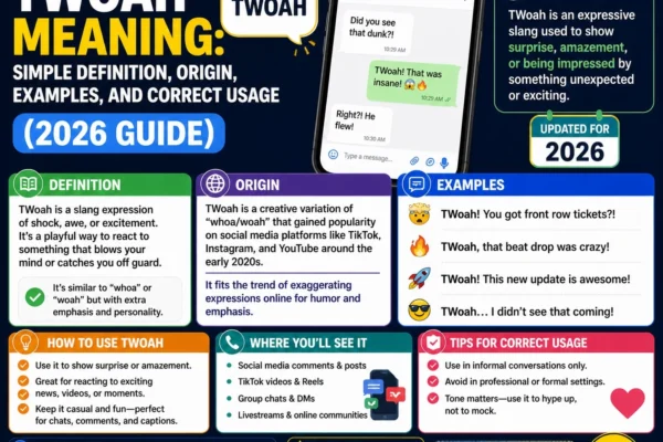 TWoah Meaning