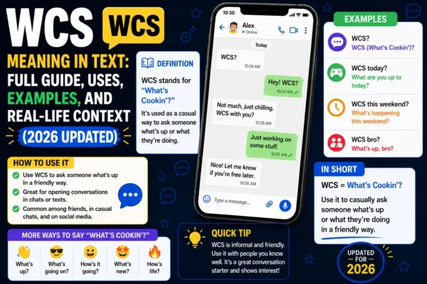 WCS Meaning in Text