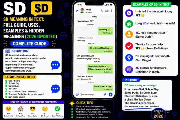 SD Meaning in Text
