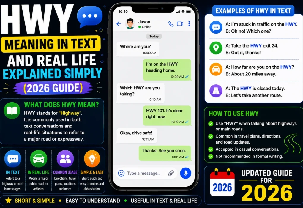 HWY Meaning in Text