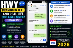 HWY Meaning in Text