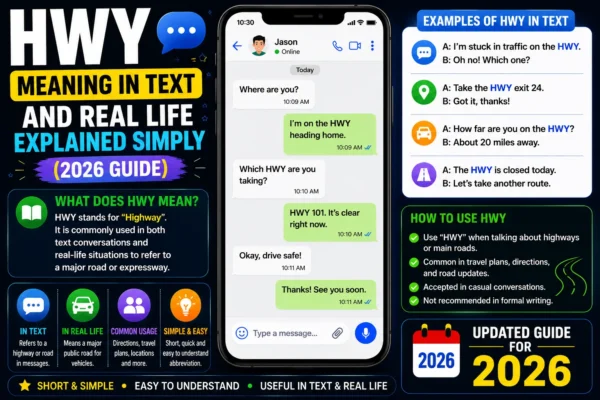 HWY Meaning in Text